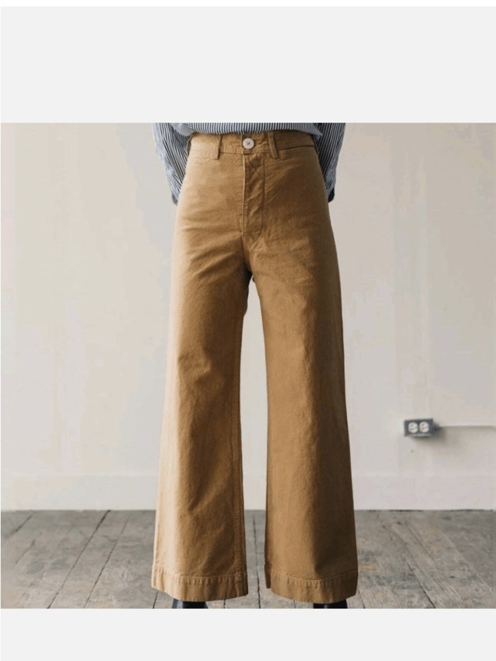 Jesse Kamm Wide-Leg Pants in Camel